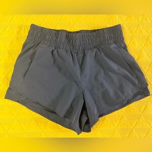 Avia Black Athletic Shorts with Elastic Waistband